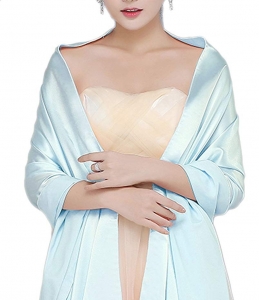 Womens Chiffon Bridal Evening Soft Wrap Scarf Shawl 2