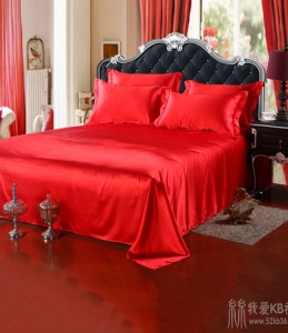仿真丝床单 素色缎面床单 丝绸床笠 纯色床包被罩
